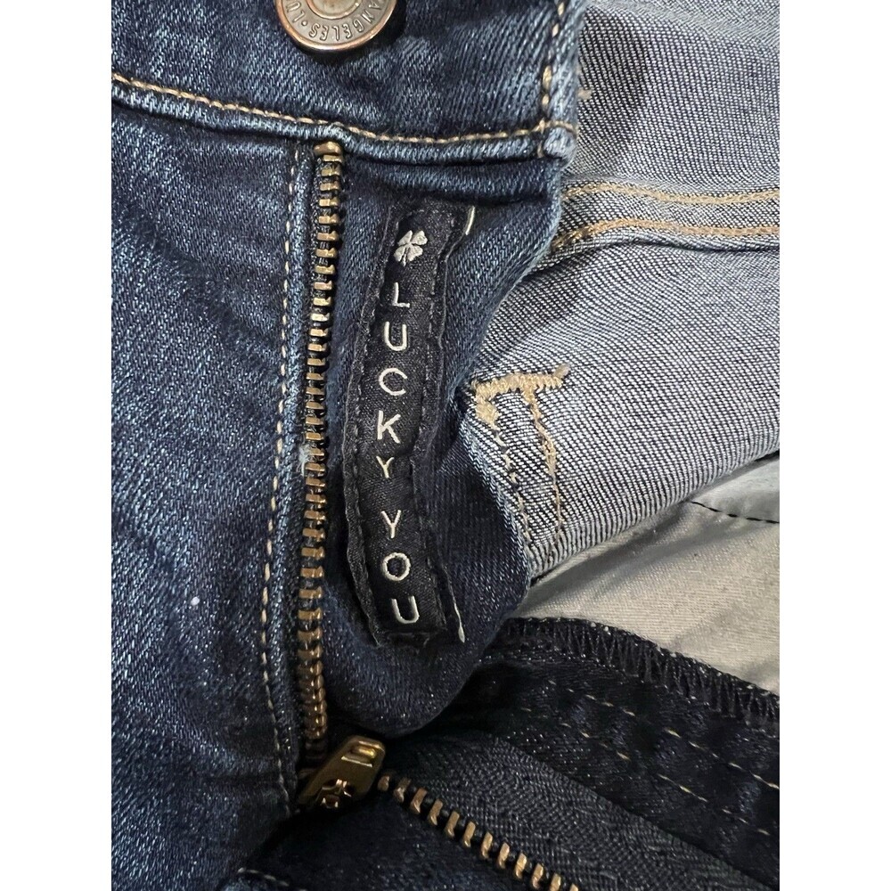 Lucky Brand Mid Rise Ava Skinny Womens Jeans Blue Size 4 27 Cut Ankle - Picture 7 of 11